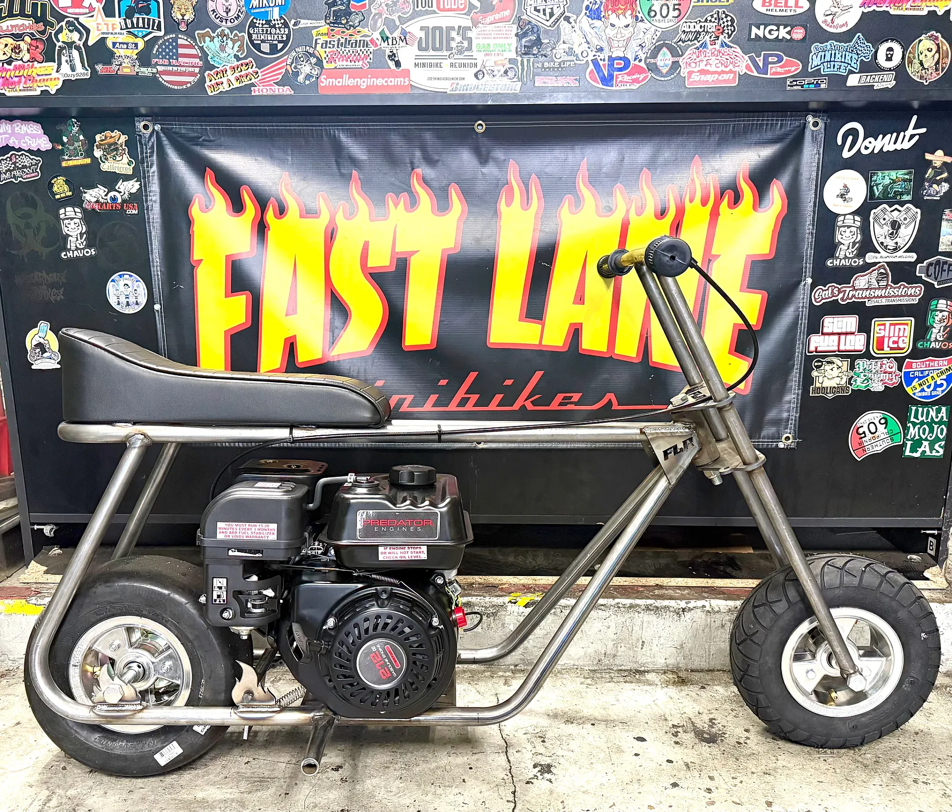 Stock Mini Bike W/ 6in Tire Set Up