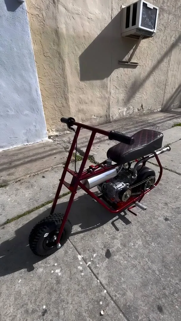 Red Devil Custom Mini Bike — Gas-Powered Street/Trail Cruiser