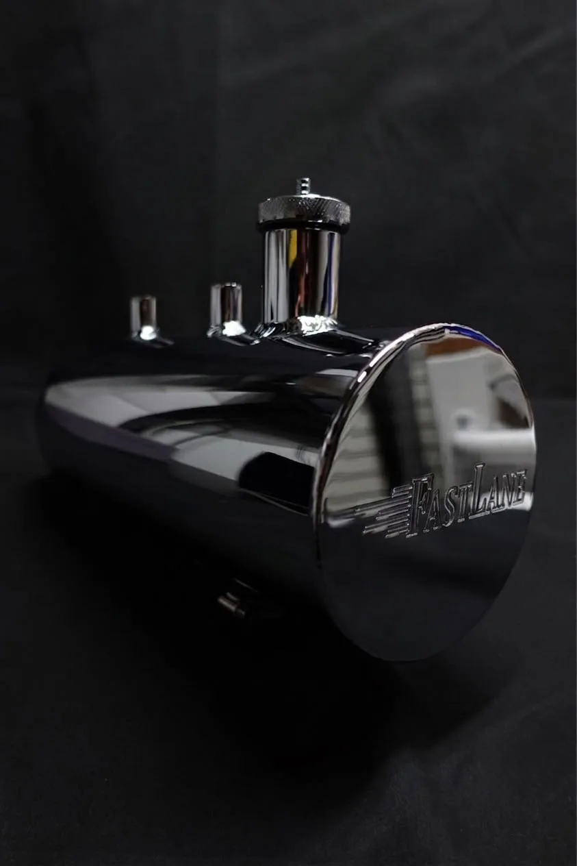 Chrome 1 Gallon Aluminum Tank w/ Fastlane Engraving